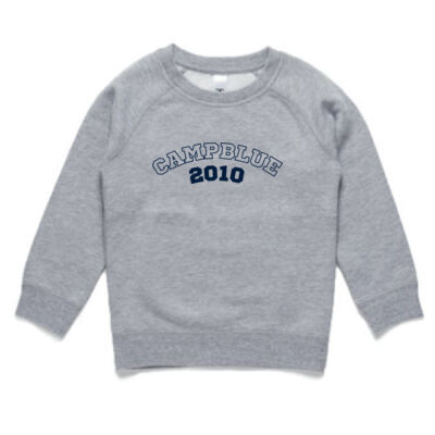 Camp Blue Grey Crewneck - Youth Thumbnail
